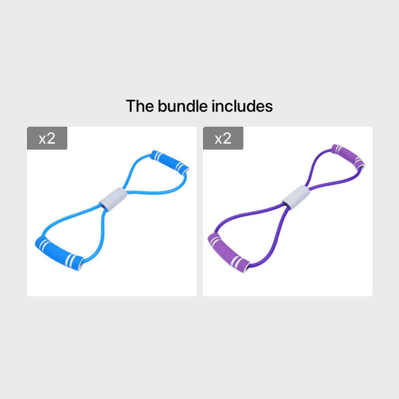 8-shaped Resistance Bands; Stretch Fitness Band; Pull Rope; Chest Arm And Shoulder Stretch Bands Exercise Equipment For Home Workout; Physical Therapy; Strength Training